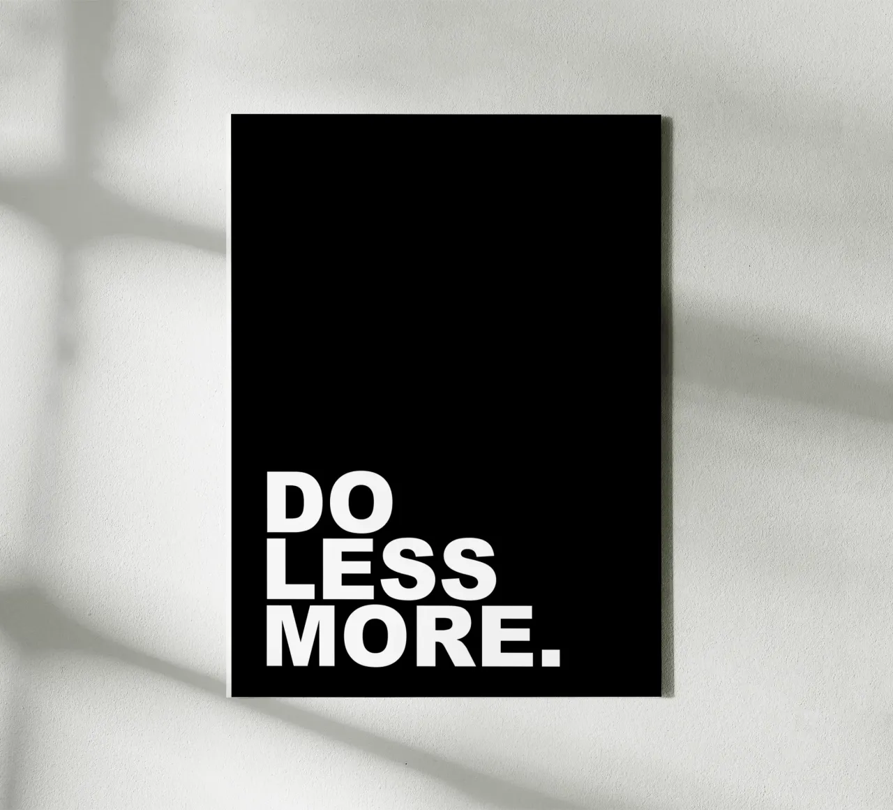 Do Less More canvas by Inspirify