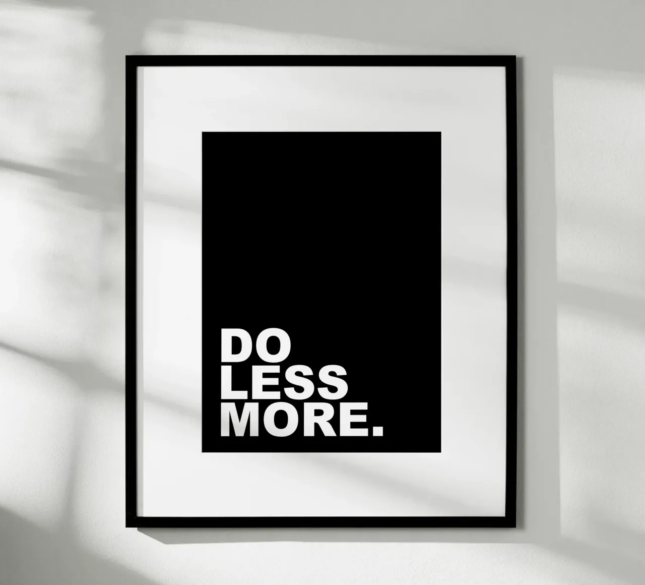 Do Less More poster by Inspirify