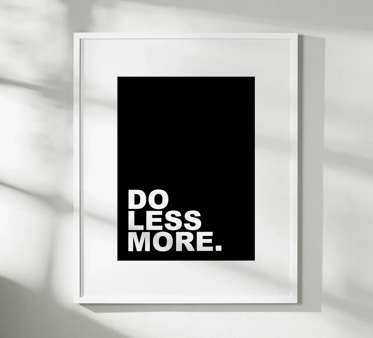 Do Less More poster by Inspirify
