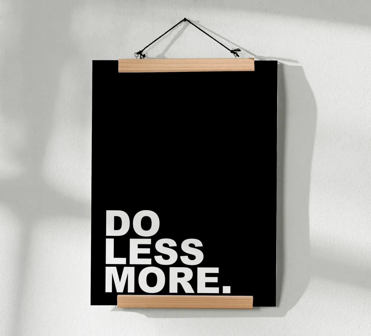 Do Less More poster by Inspirify