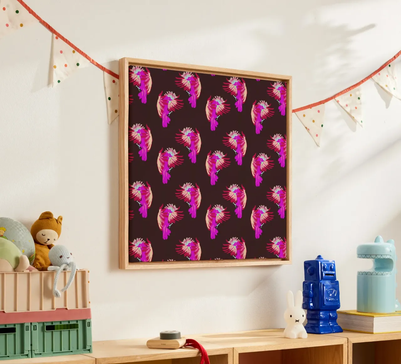 Nightbird In Paradise tela con Cornice a cassetta da Mariery Young