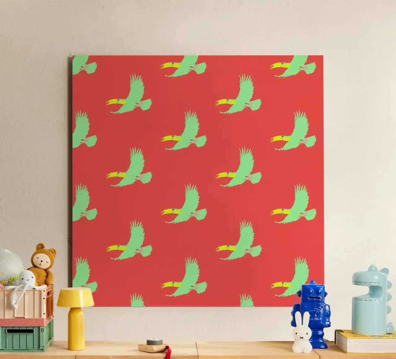 Soary Toucan alluminio dibond da Mariery Young
