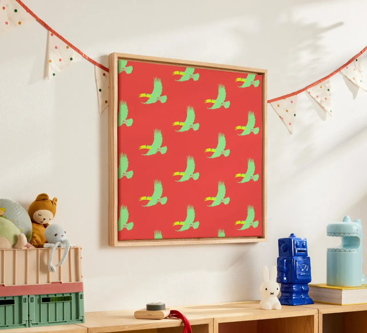 Soary Toucan tela da Mariery Young
