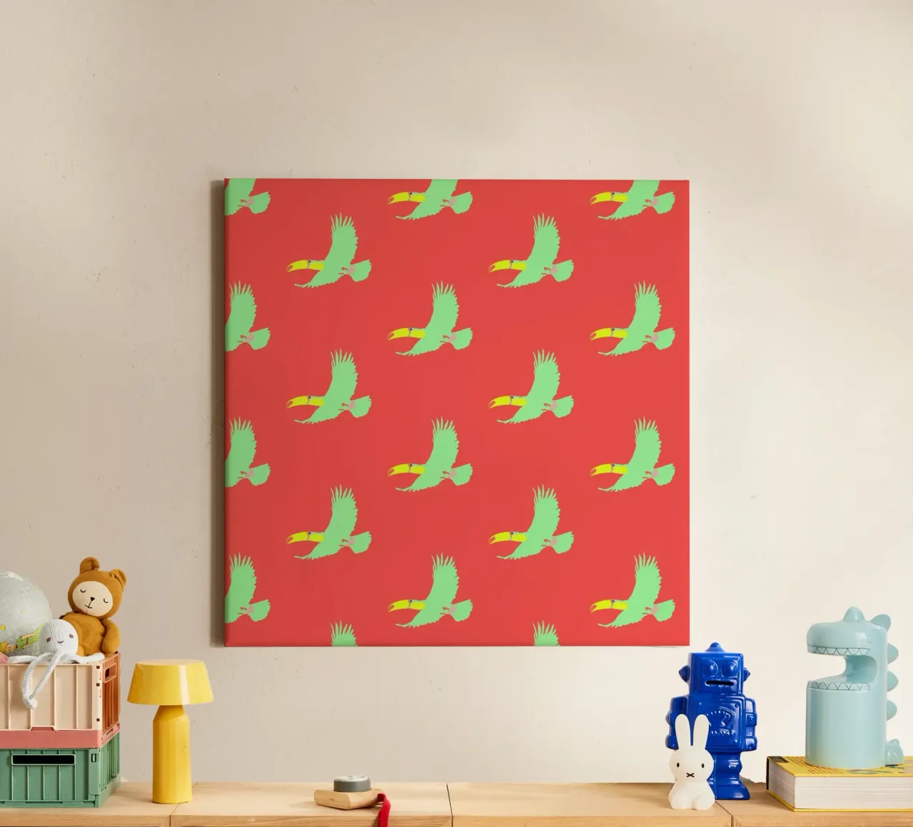 Soary Toucan tela da Mariery Young