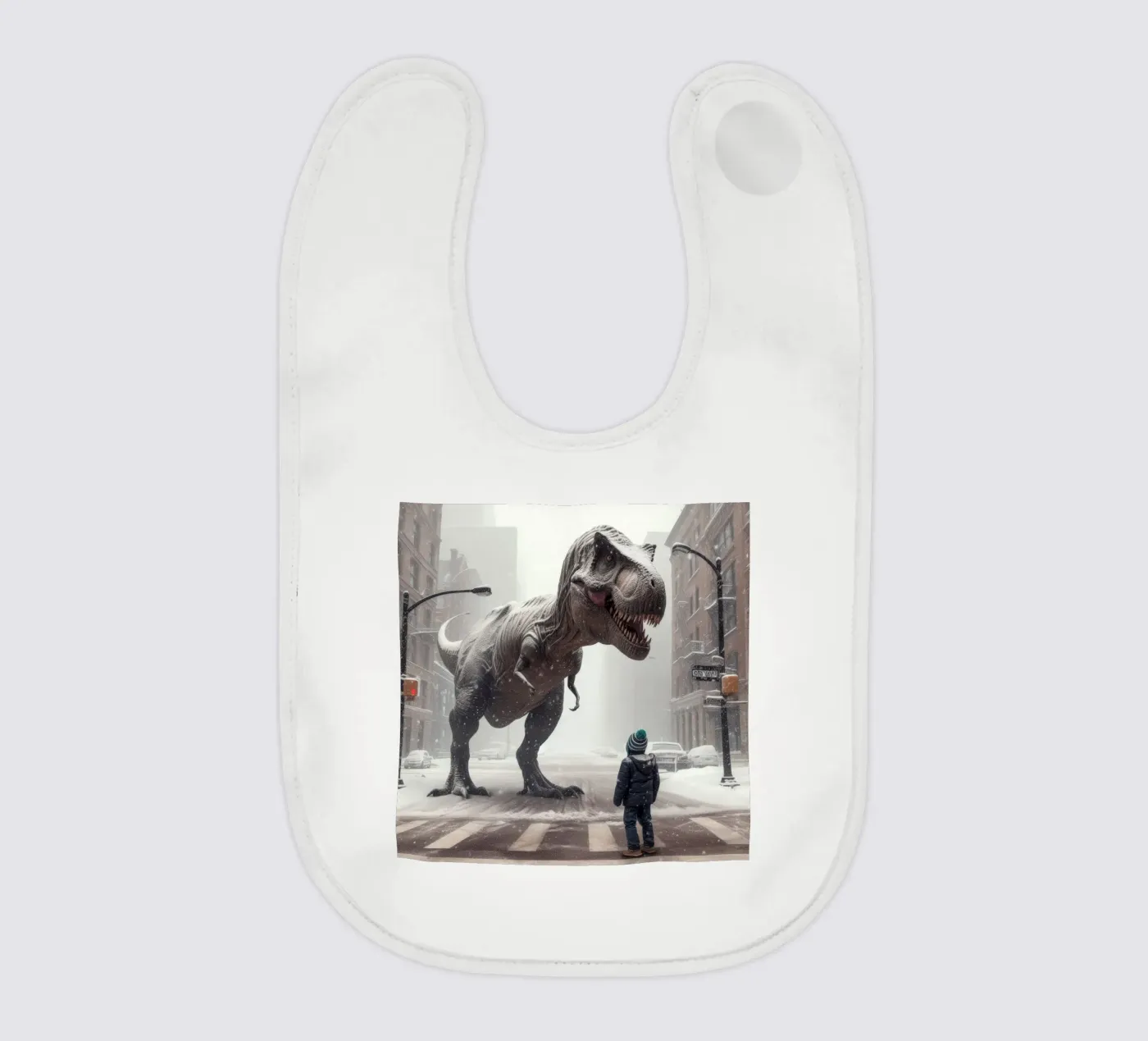 Rex baby bib by Art Unleashed