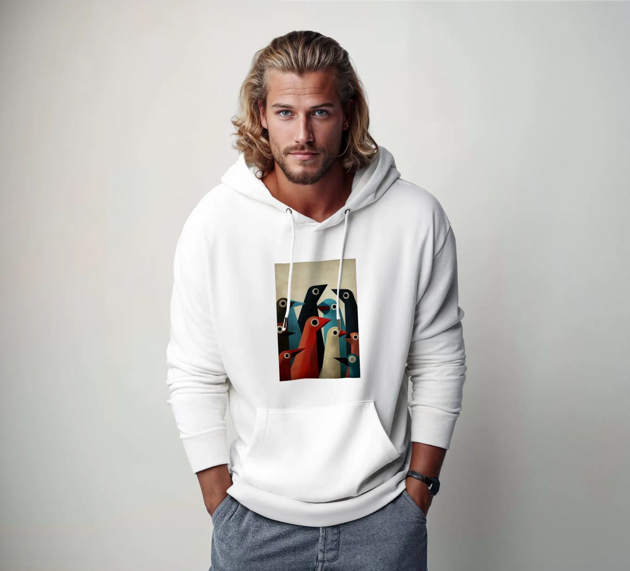 Pecking 2 sudadera con capucha de Art Unleashed