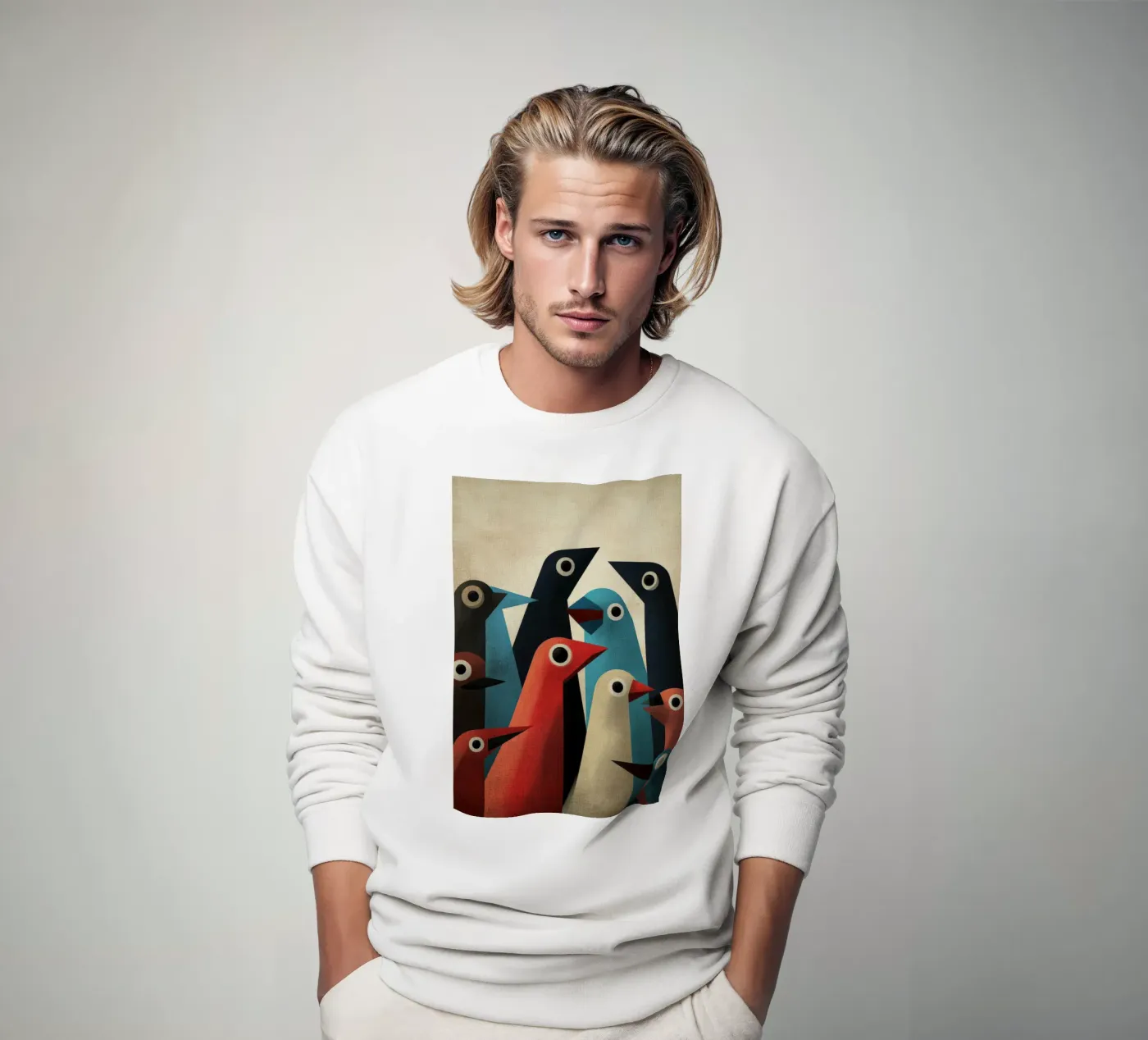 Pecking 2 felpa da Art Unleashed