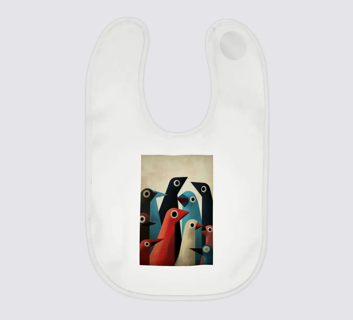 Pecking 2 baby bib by Art Unleashed