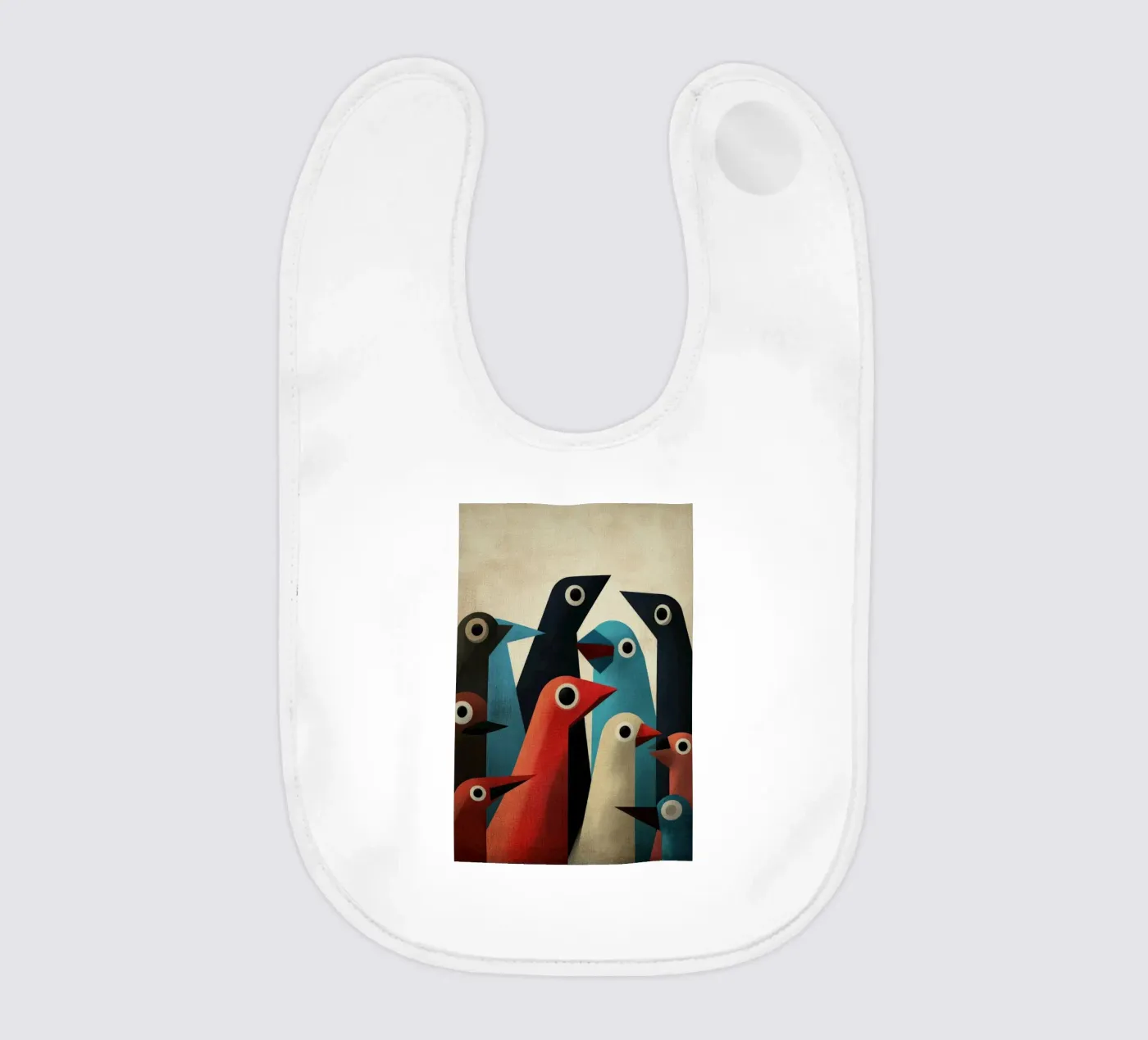 Pecking 2 baby bib by Art Unleashed