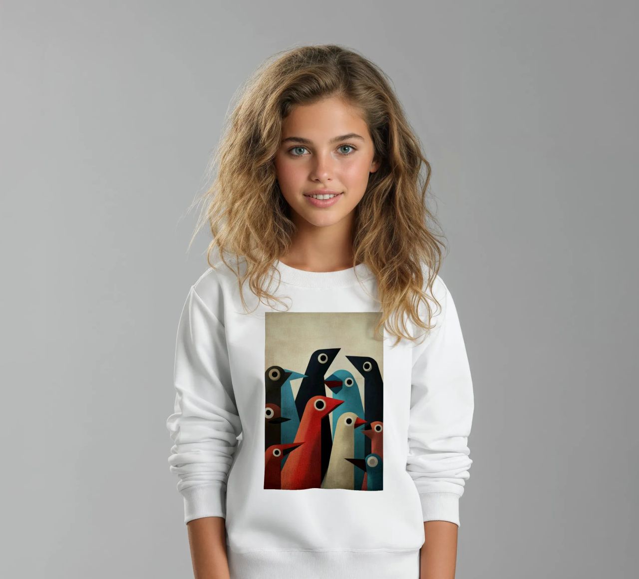 Pecking 2 sudadera para niño de Art Unleashed
