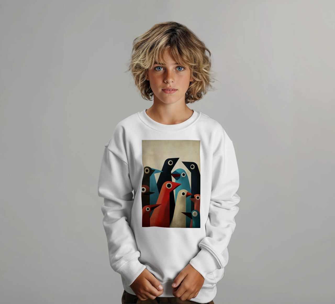 Pecking 2 sudadera para niño de Art Unleashed