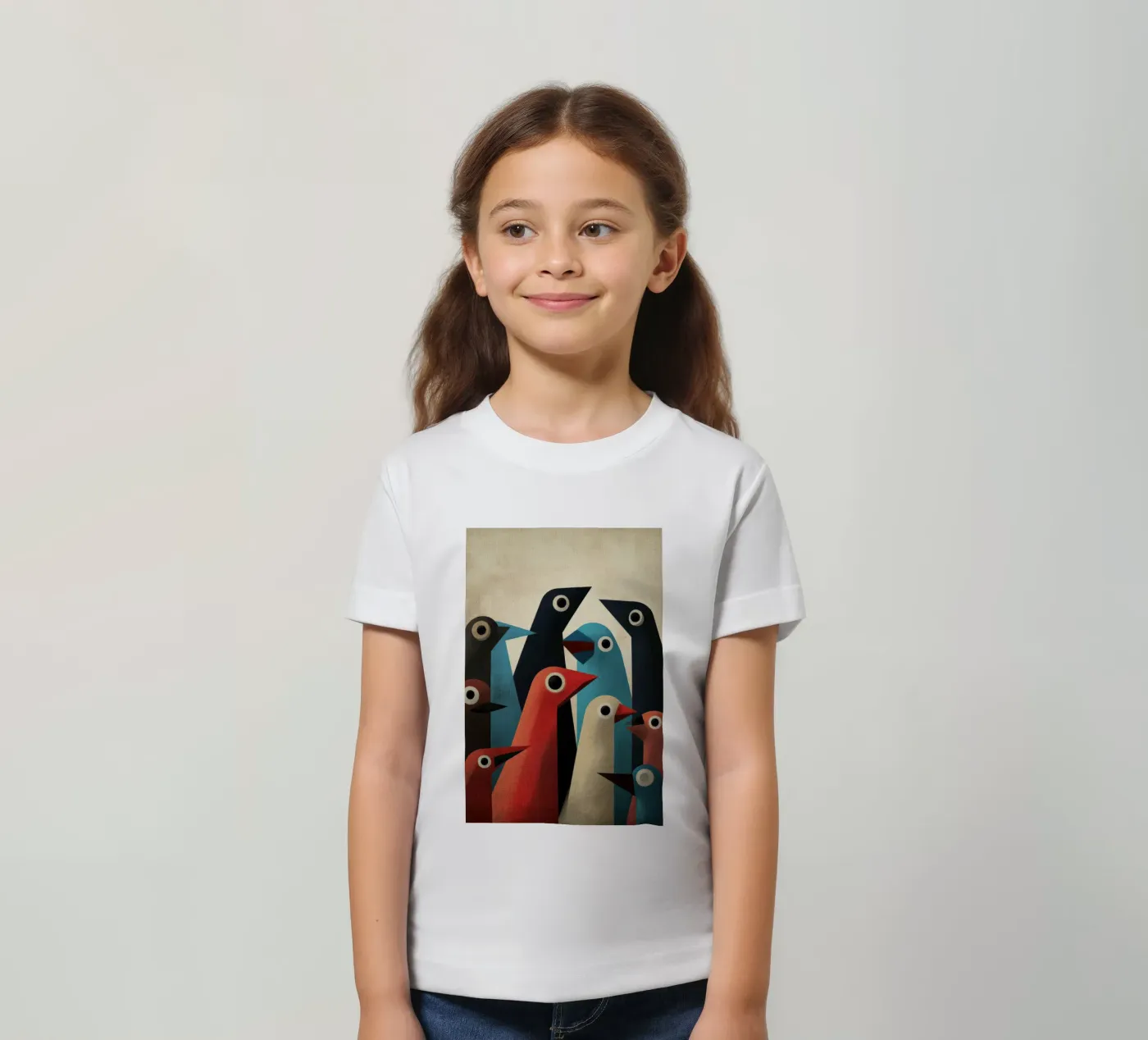 Pecking 2 t-shirt bambini da Art Unleashed