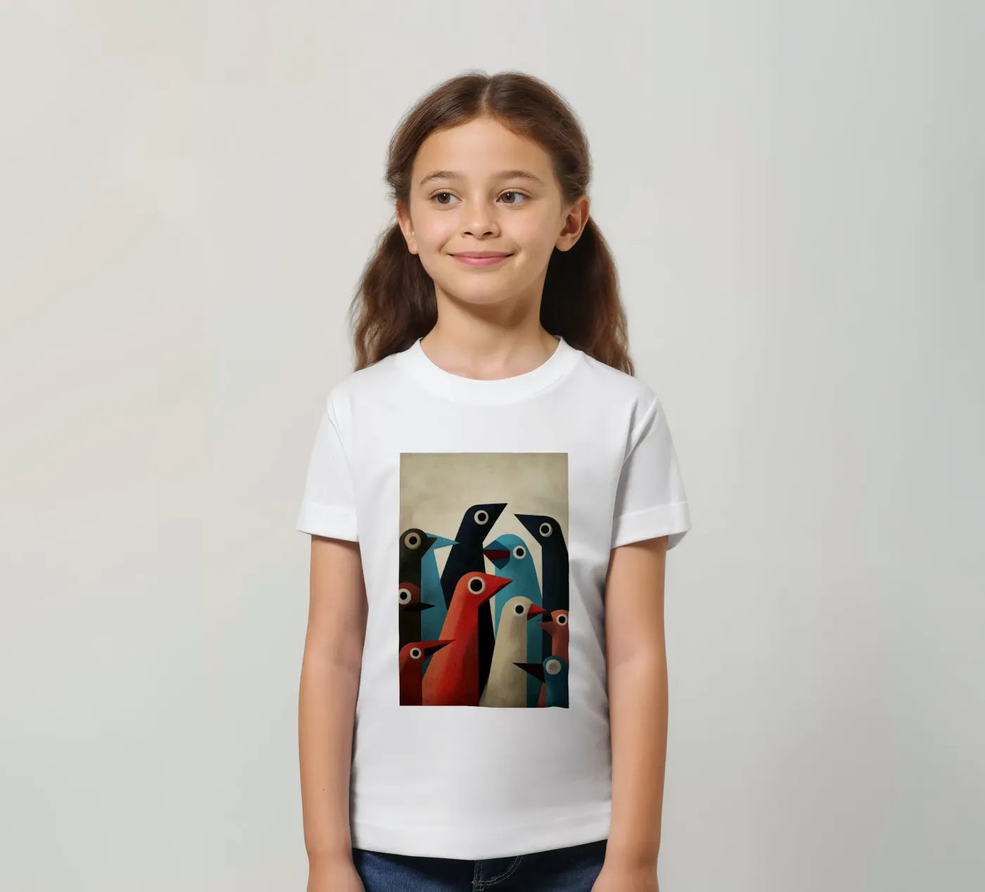 Pecking 2 t-shirt bambini da Art Unleashed