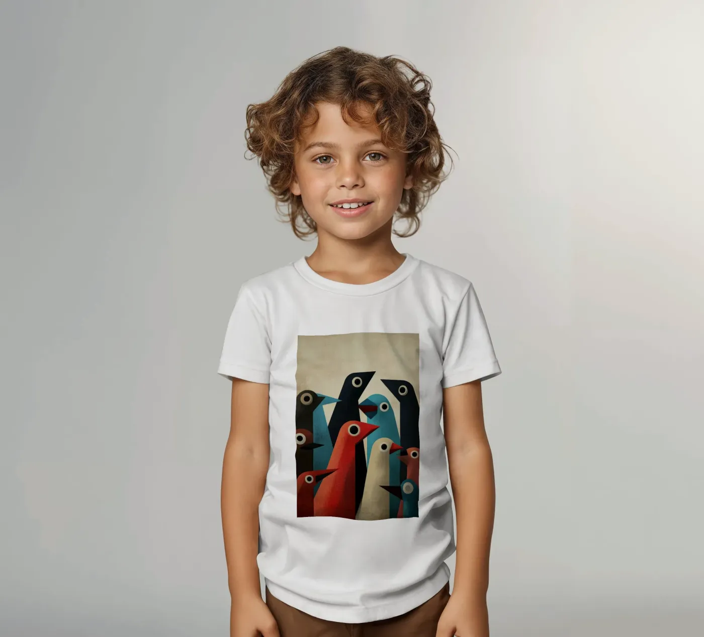Pecking 2 t-shirt bambini da Art Unleashed