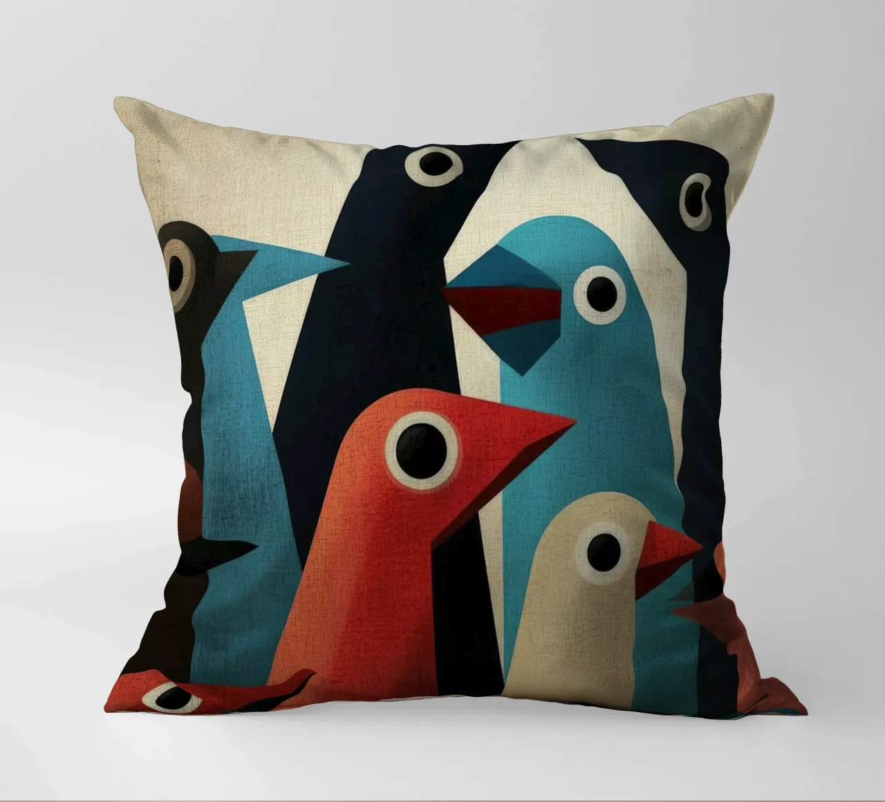 Pecking 2 cuscino da Art Unleashed