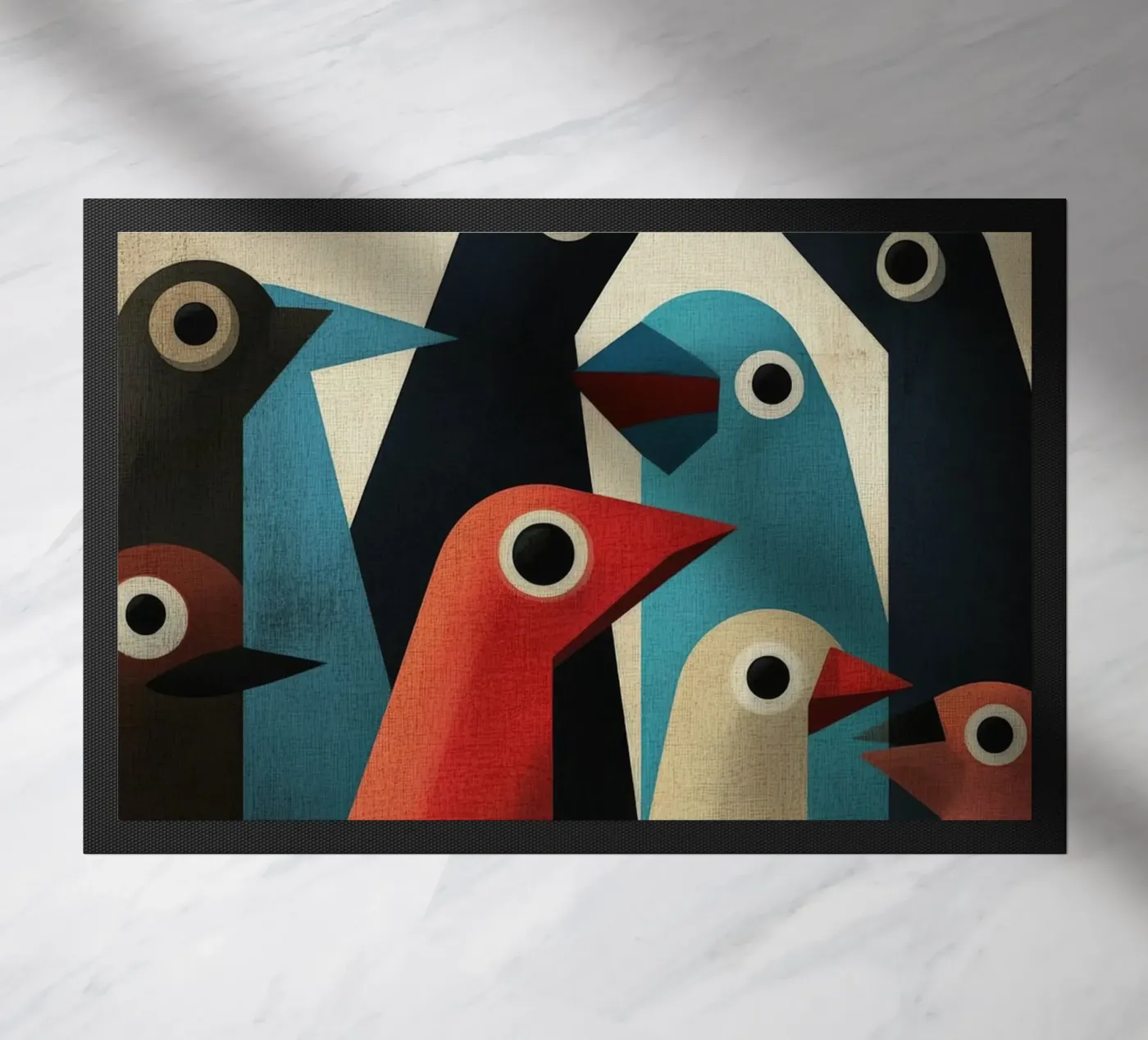 Pecking 2 deurmat van Art Unleashed