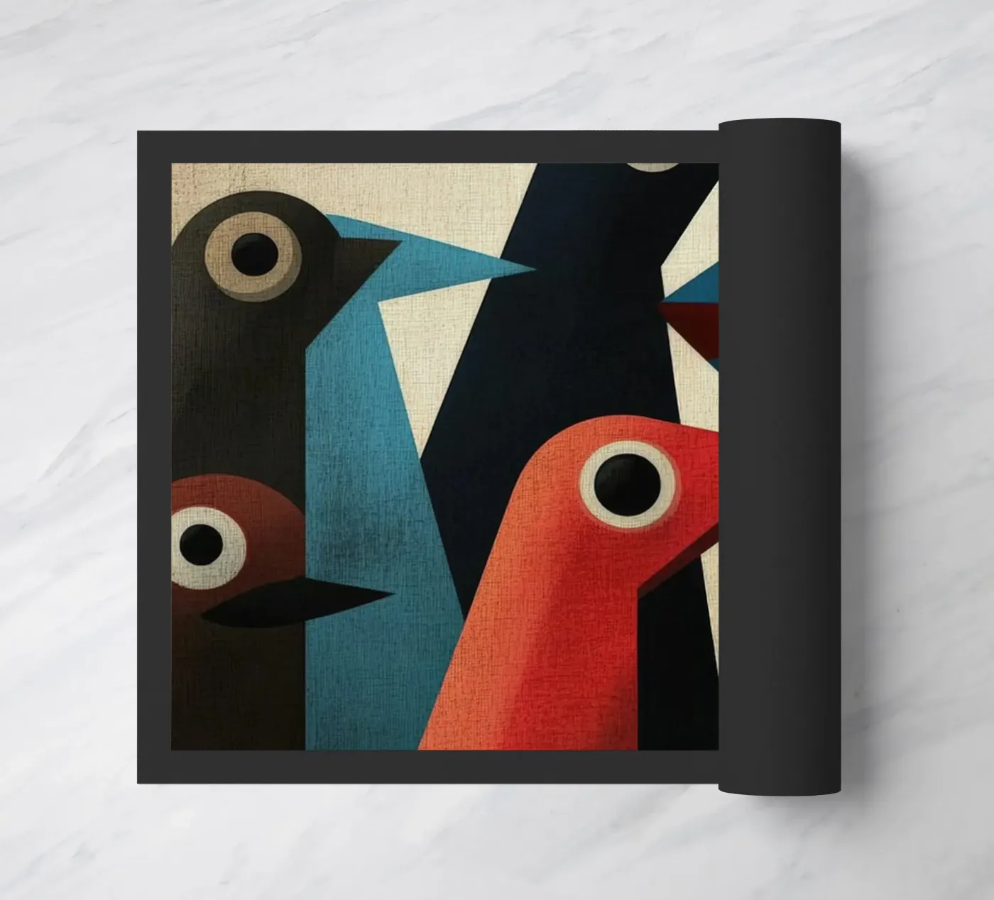Pecking 2 deurmat van Art Unleashed