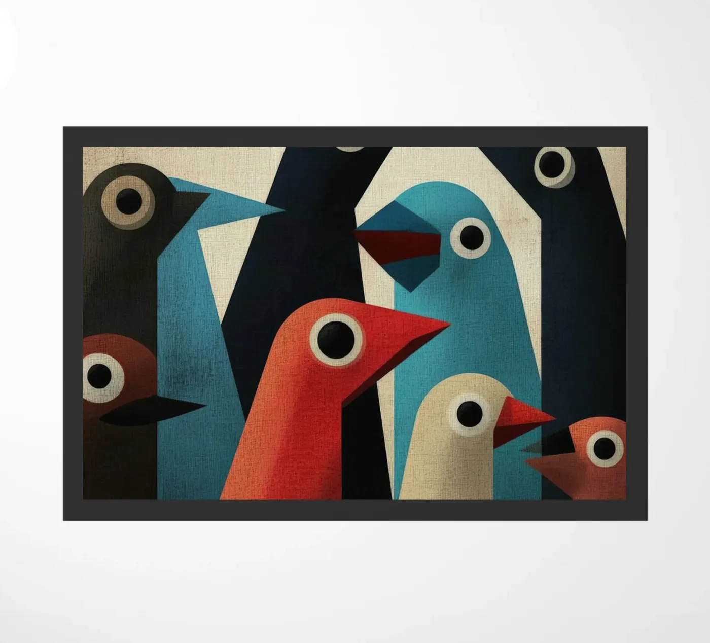 Pecking 2 deurmat van Art Unleashed