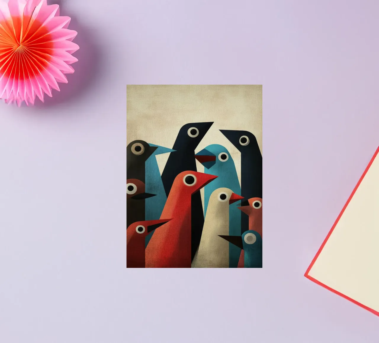 Pecking 2 autocollant de Art Unleashed