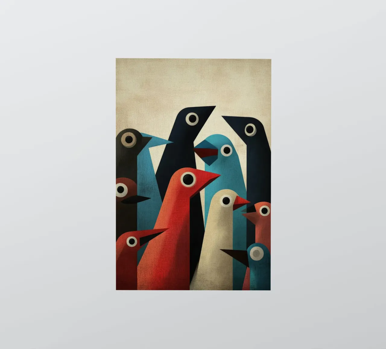Pecking 2 autocollant de Art Unleashed