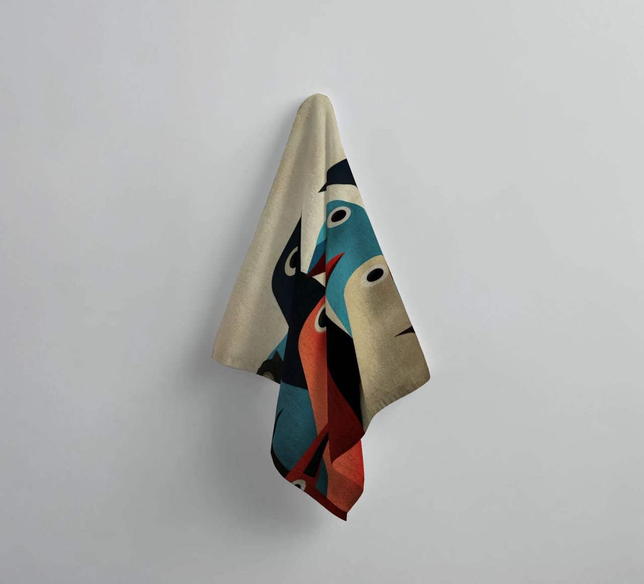 Pecking 2 toalla de baño de Art Unleashed