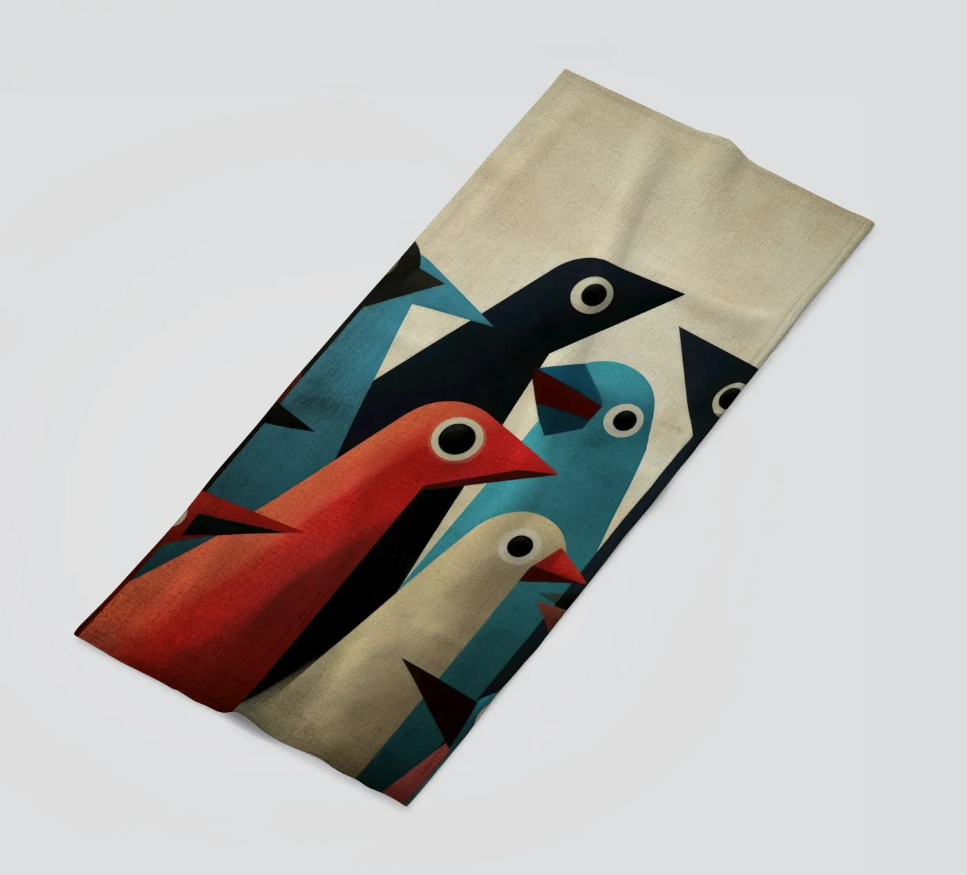 Pecking 2 beach towel by Art Unleashed