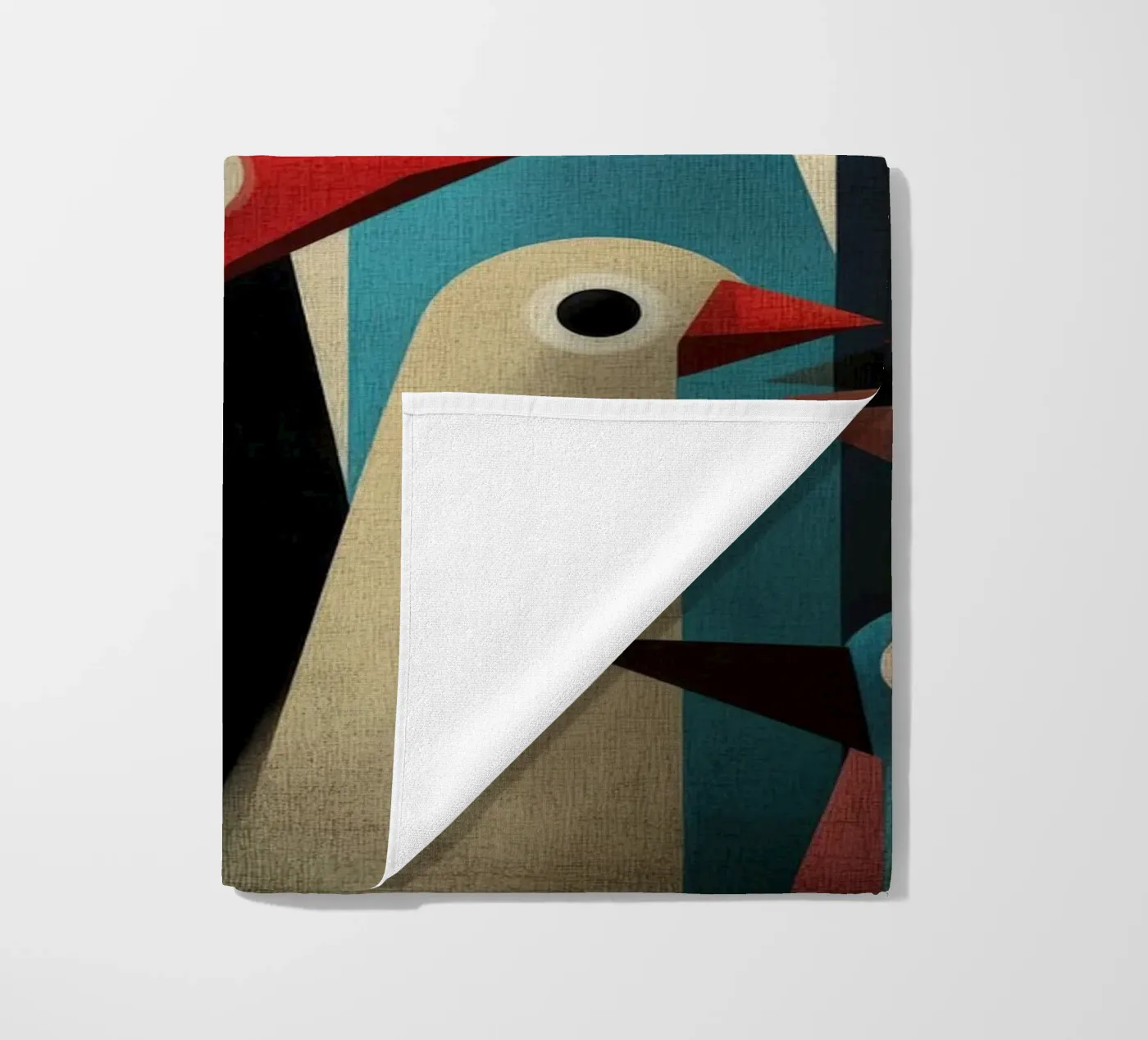 Pecking 2 beach towel by Art Unleashed