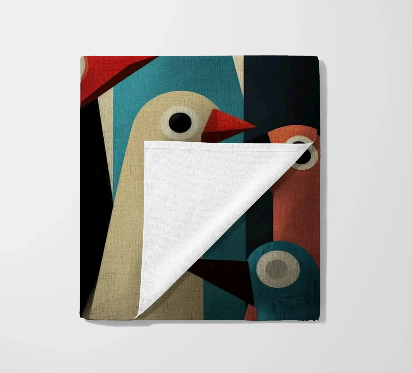 Pecking 2 beach towel by Art Unleashed