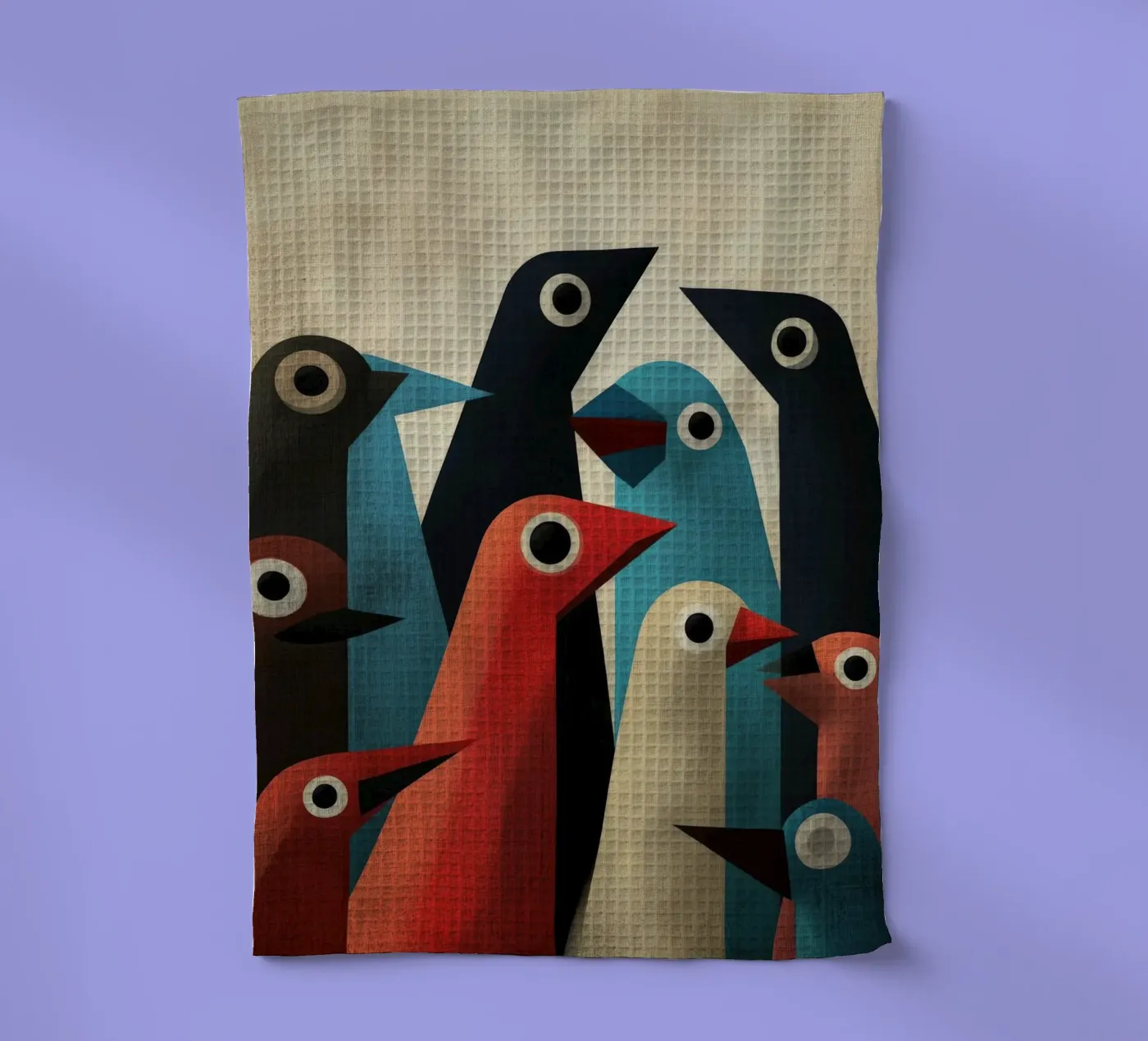 Pecking 2 torchon de Art Unleashed