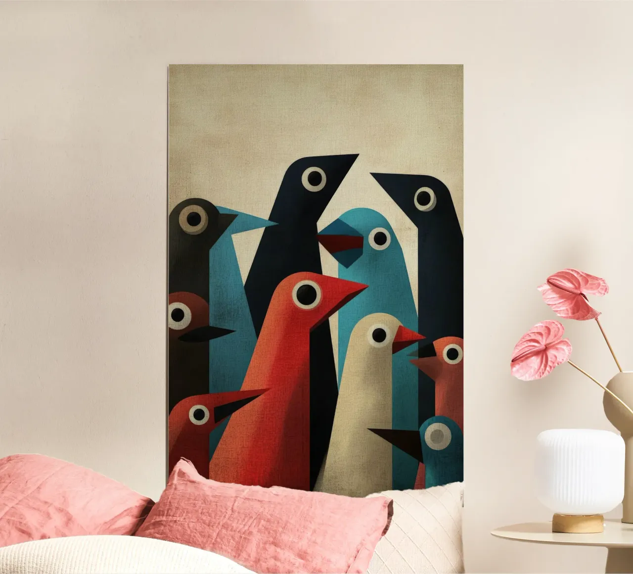 Pecking 2 Poster von Art Unleashed