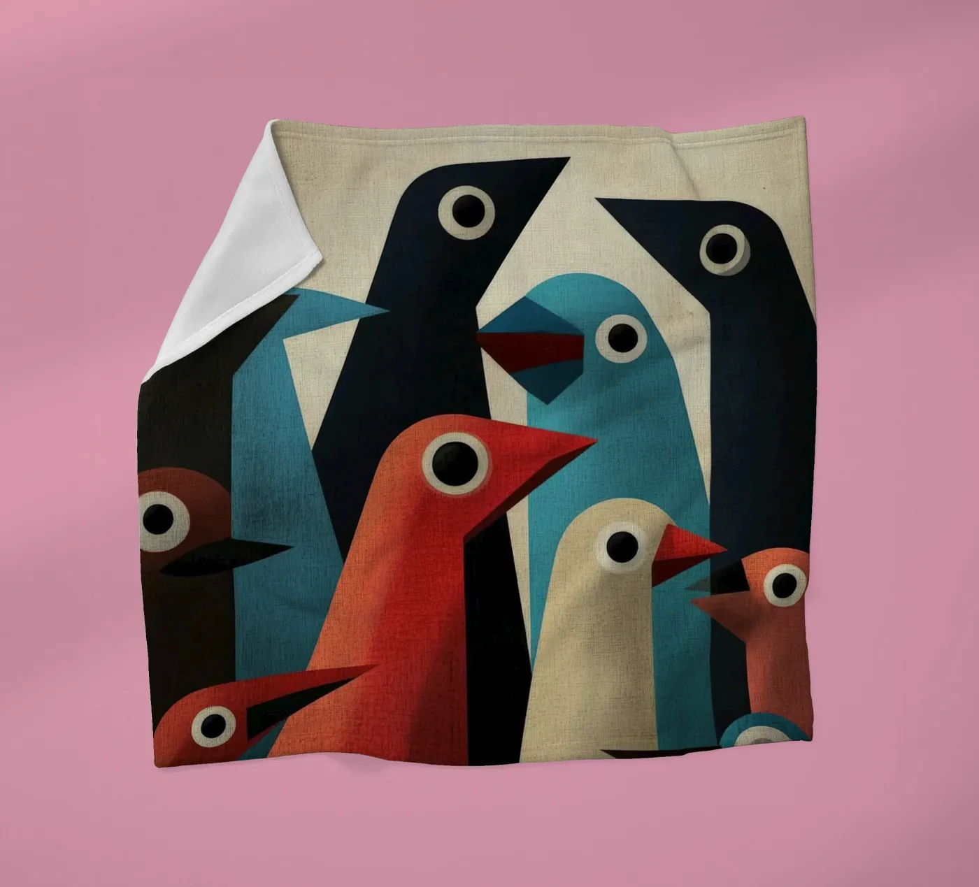 Pecking 2 Fleecedecke von Art Unleashed