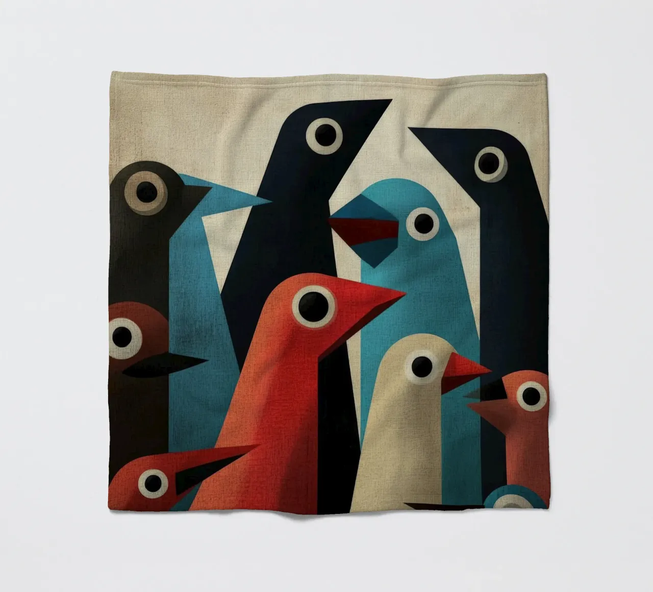 Pecking 2 Fleecedecke von Art Unleashed