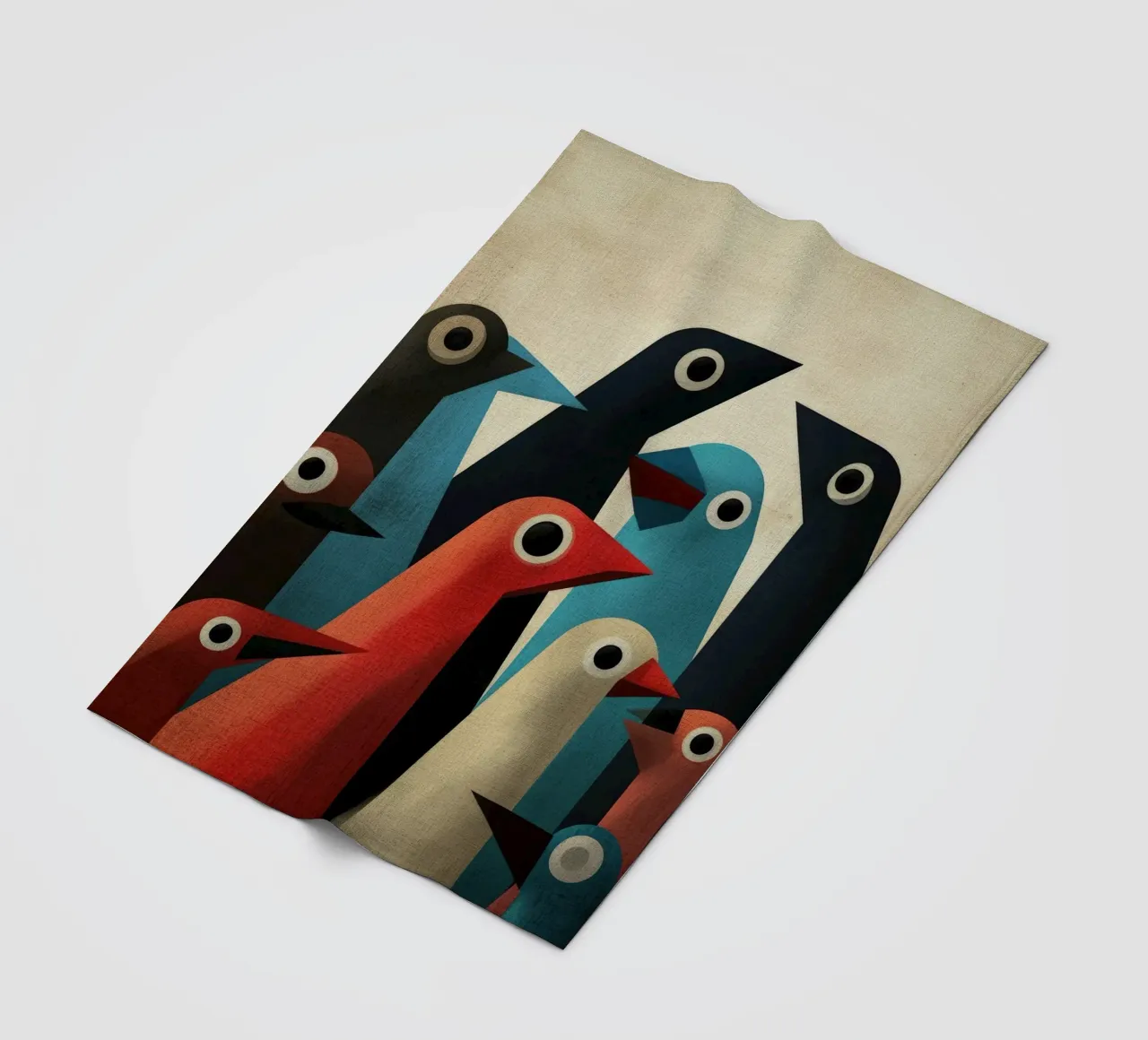 Pecking 2 Fleecedecke von Art Unleashed