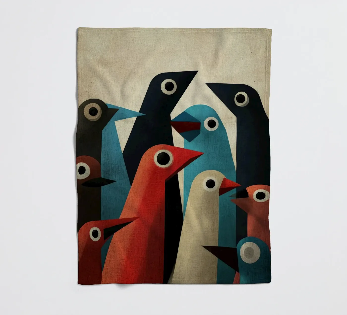 Pecking 2 Fleecedecke von Art Unleashed