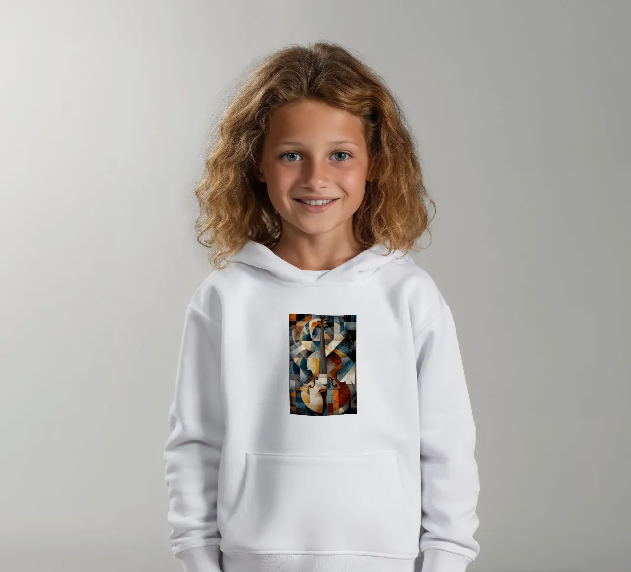 Shape felpa bambino con cappuccio da Art Unleashed