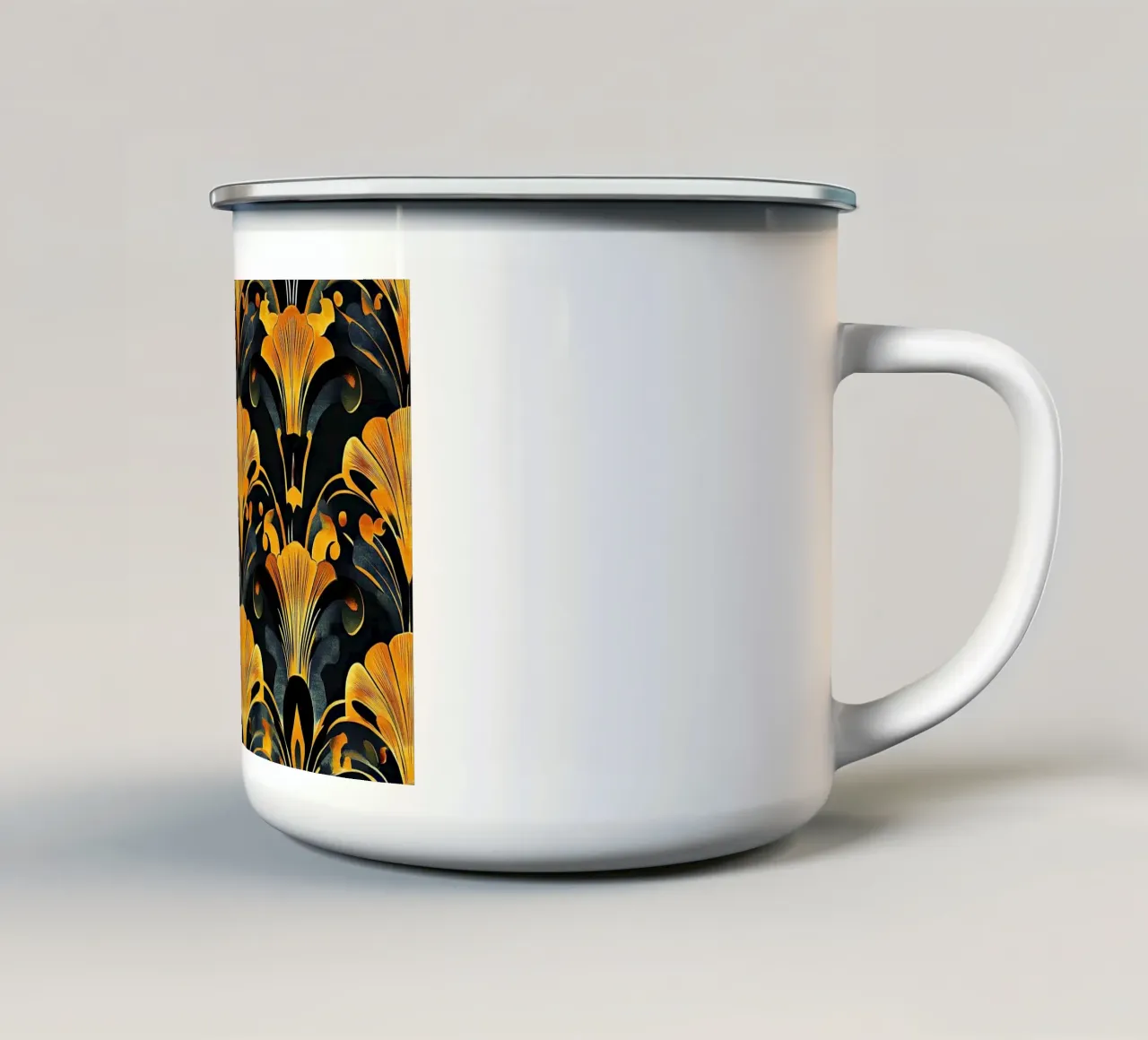 Art Deco "Golden Era Vibes" tazza in smalto da Golden Era