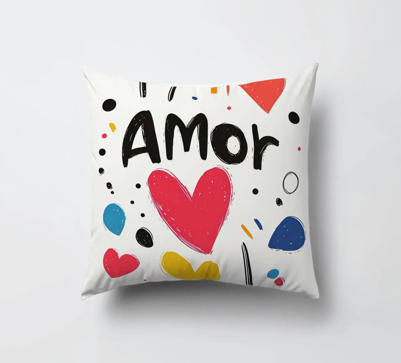 Amor decorative cushion by Art Typo Essentiel