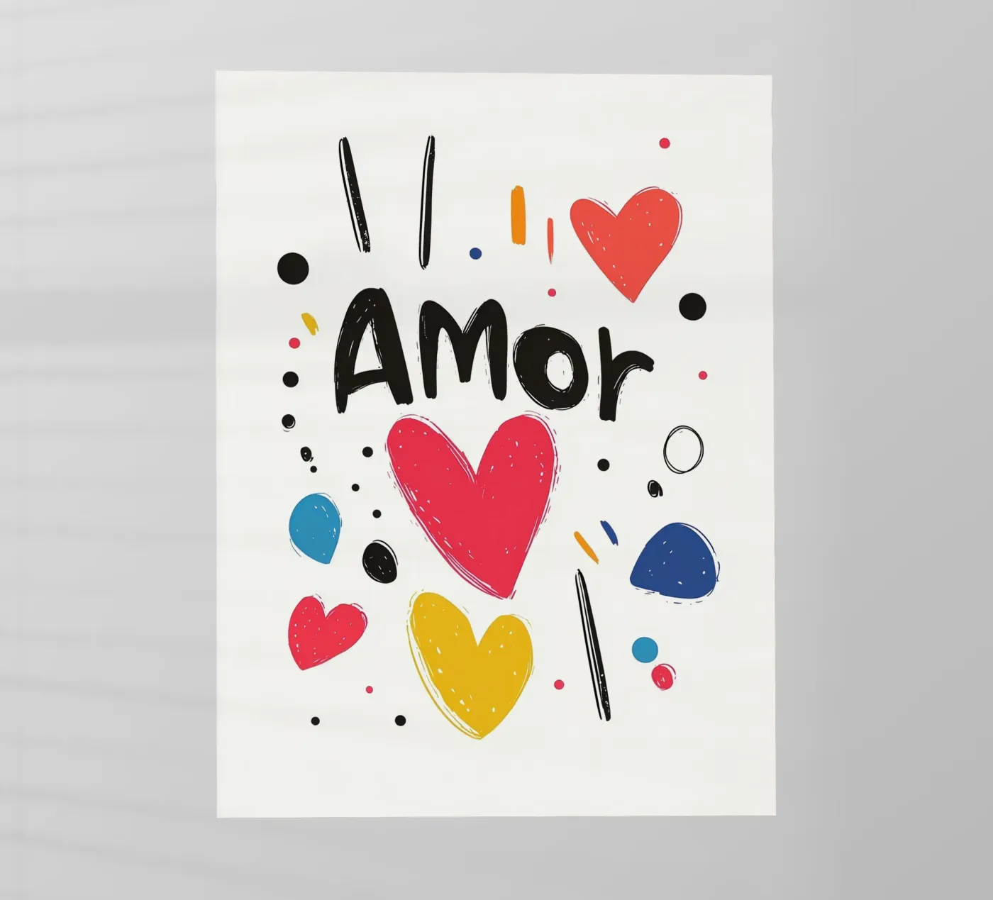 Amor backlit folie van Art Typo Essentiel