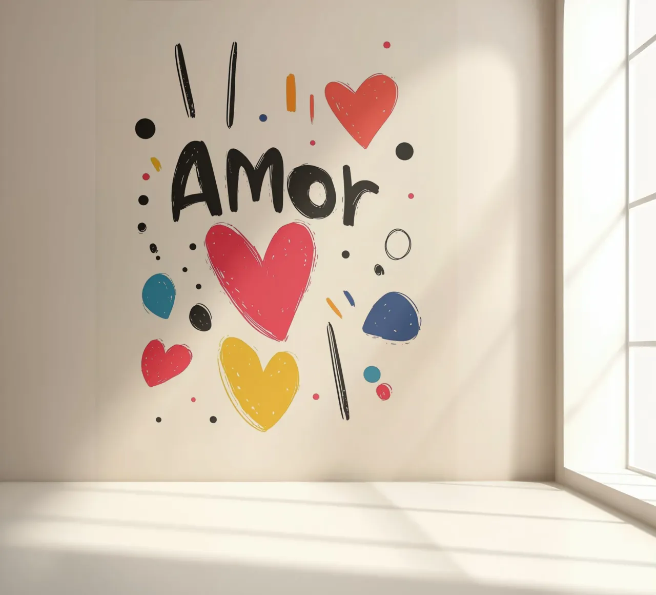 Amor fotobehang van Art Typo Essentiel