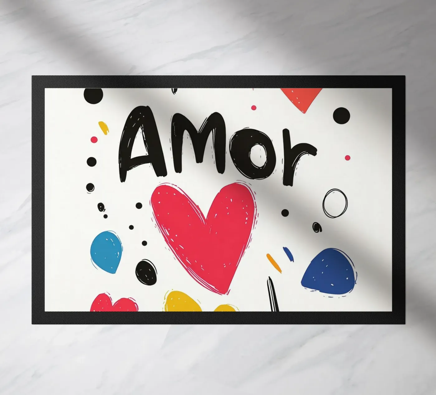 Amor Fußmatte von Art Typo Essentiel