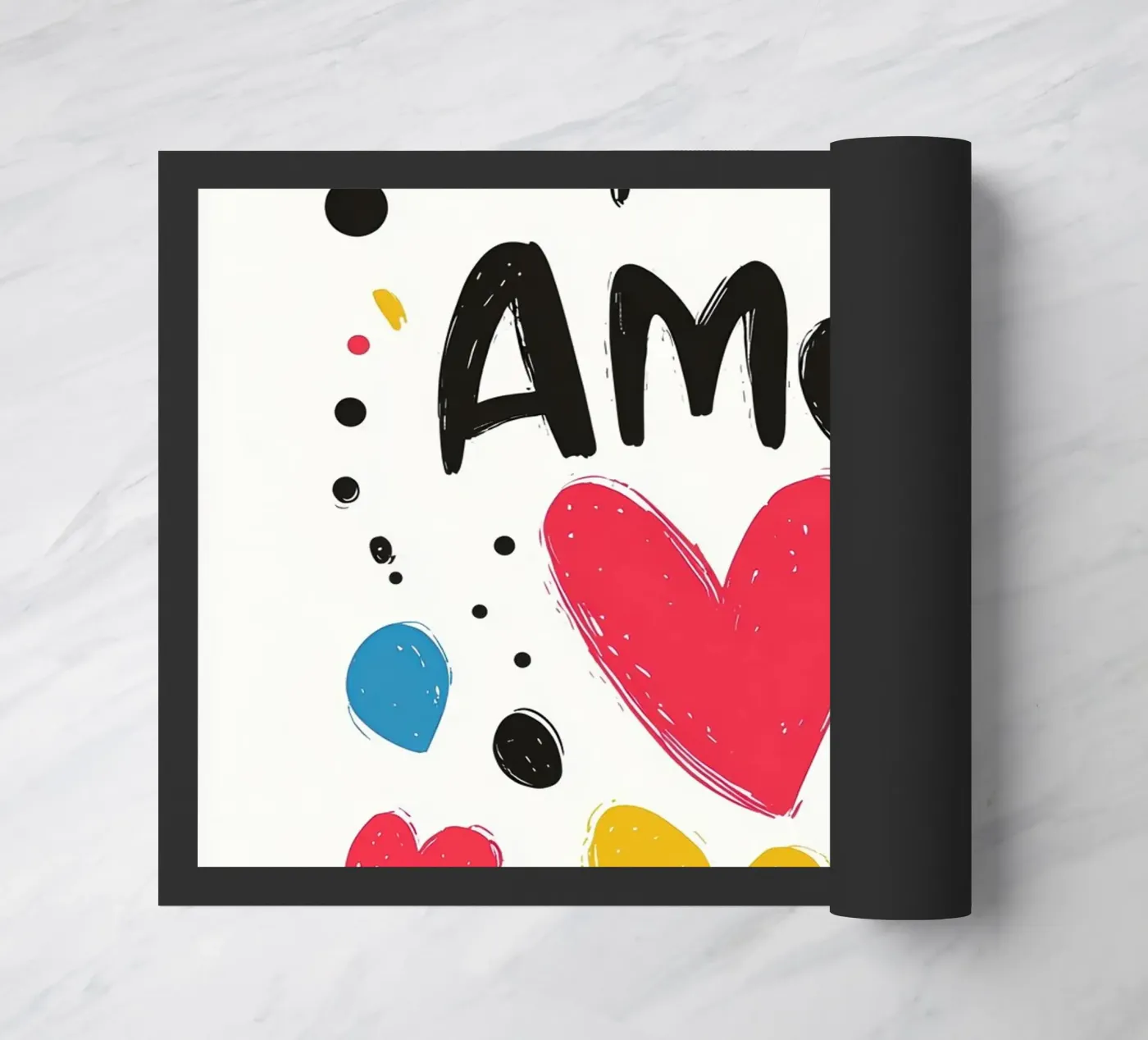 Amor Fußmatte von Art Typo Essentiel