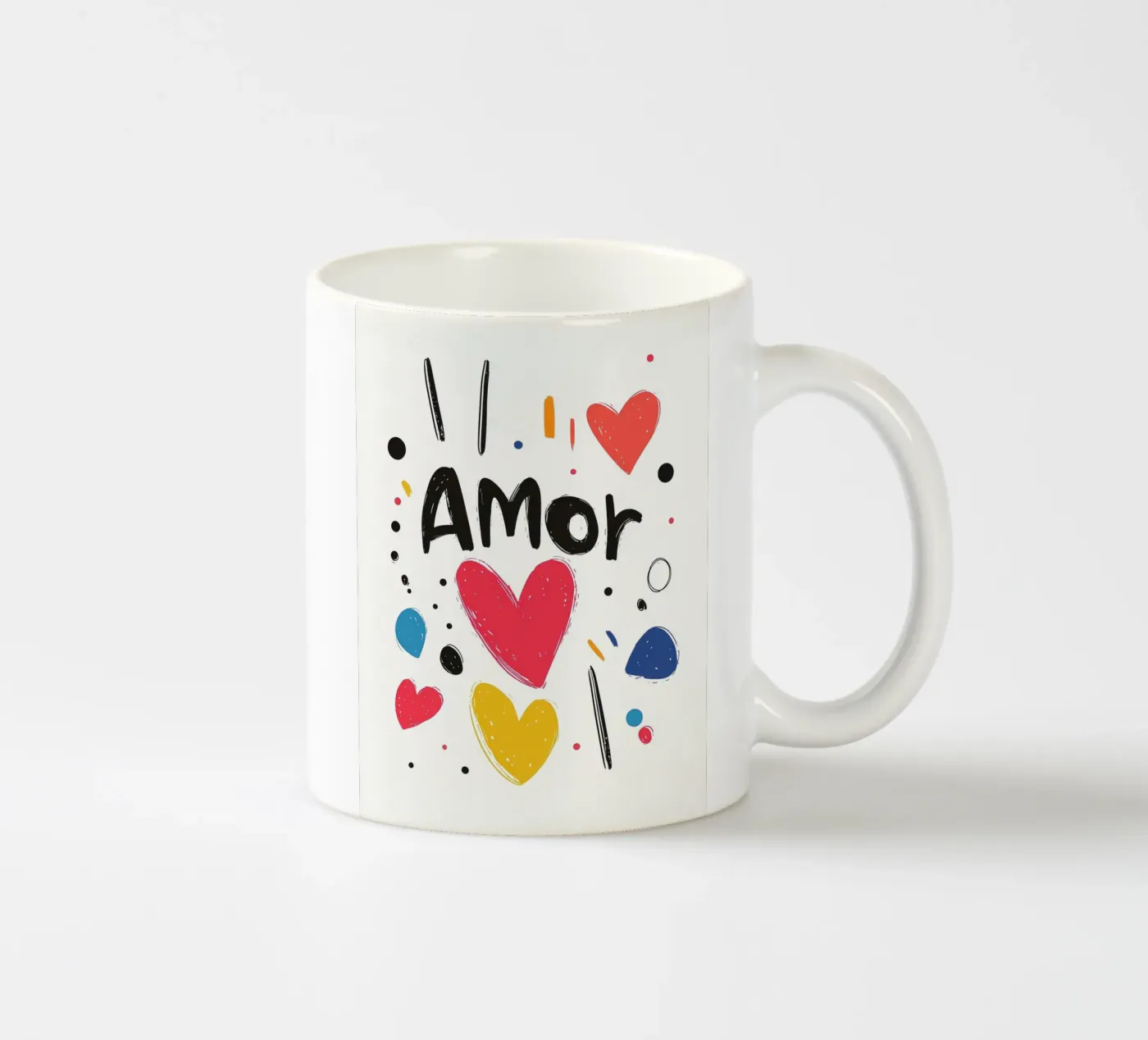 Amor ceramic mug by Art Typo Essentiel