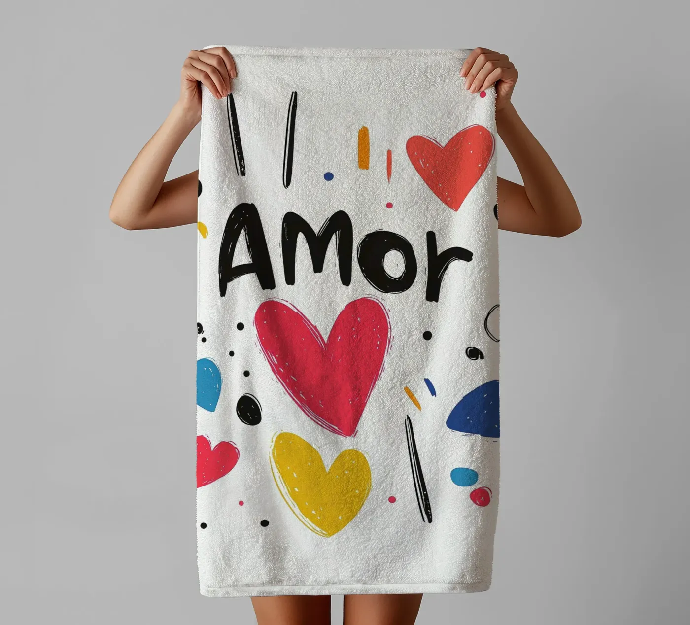 Amor towel by Art Typo Essentiel