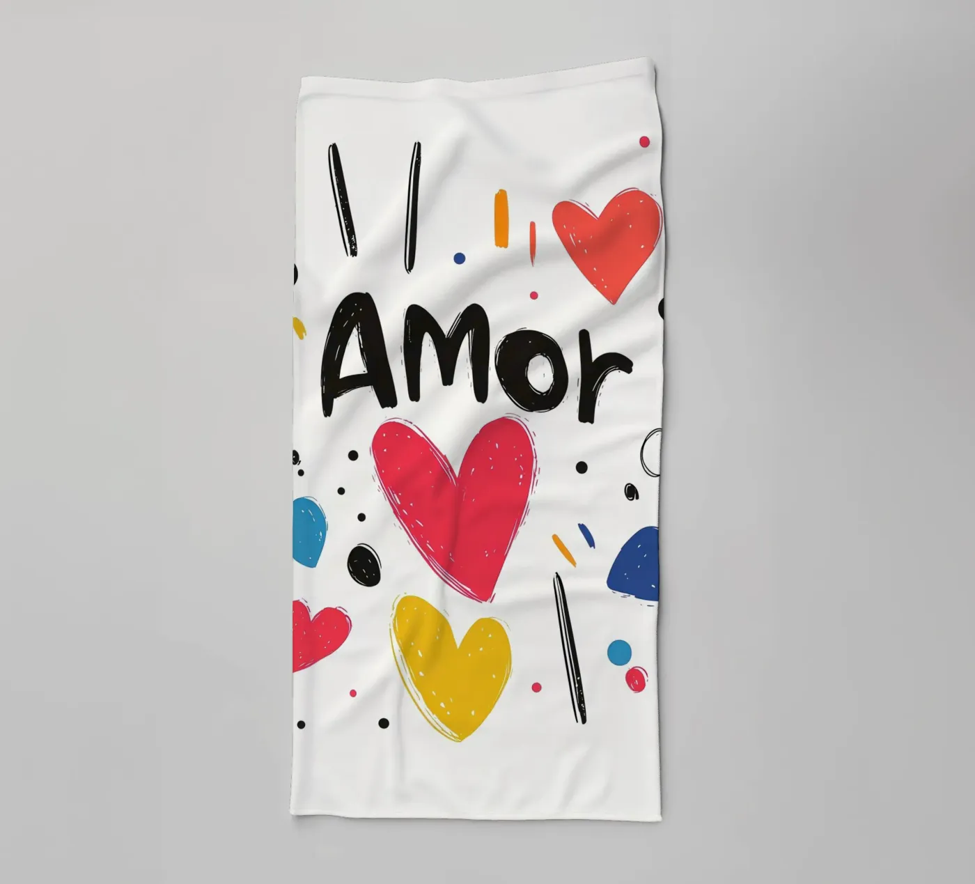 Amor badhanddoek van Art Typo Essentiel