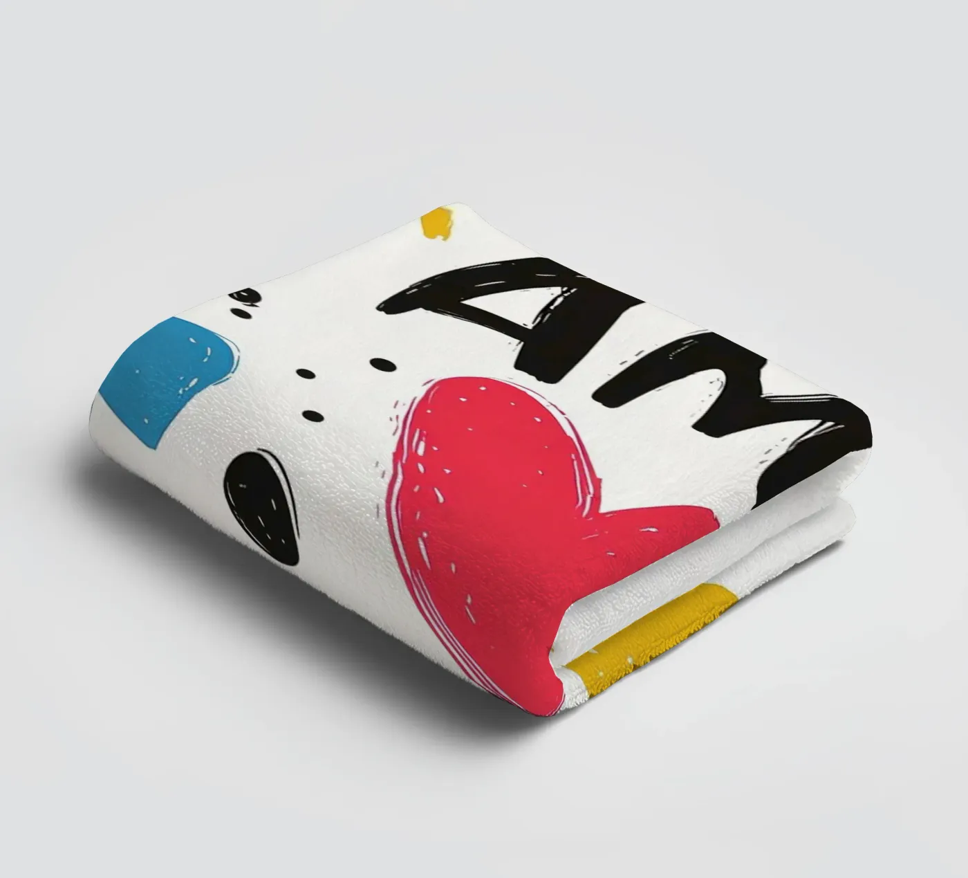 Amor badhanddoek van Art Typo Essentiel