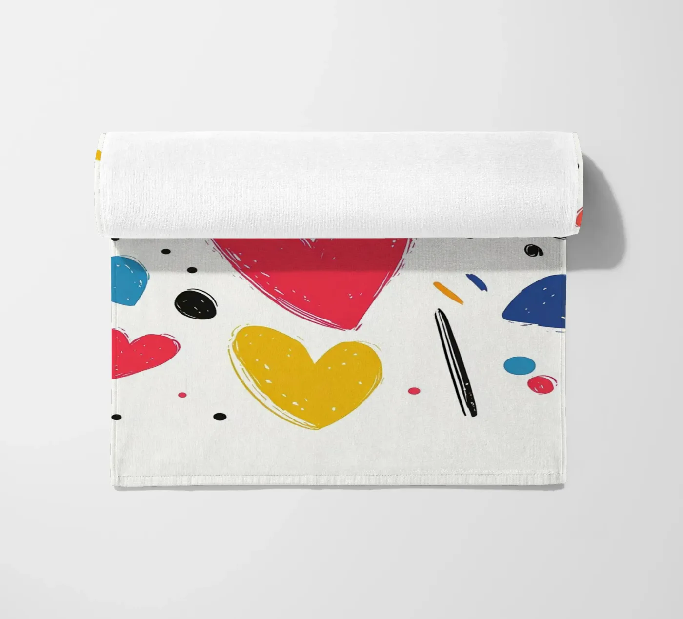 Amor beach towel by Art Typo Essentiel