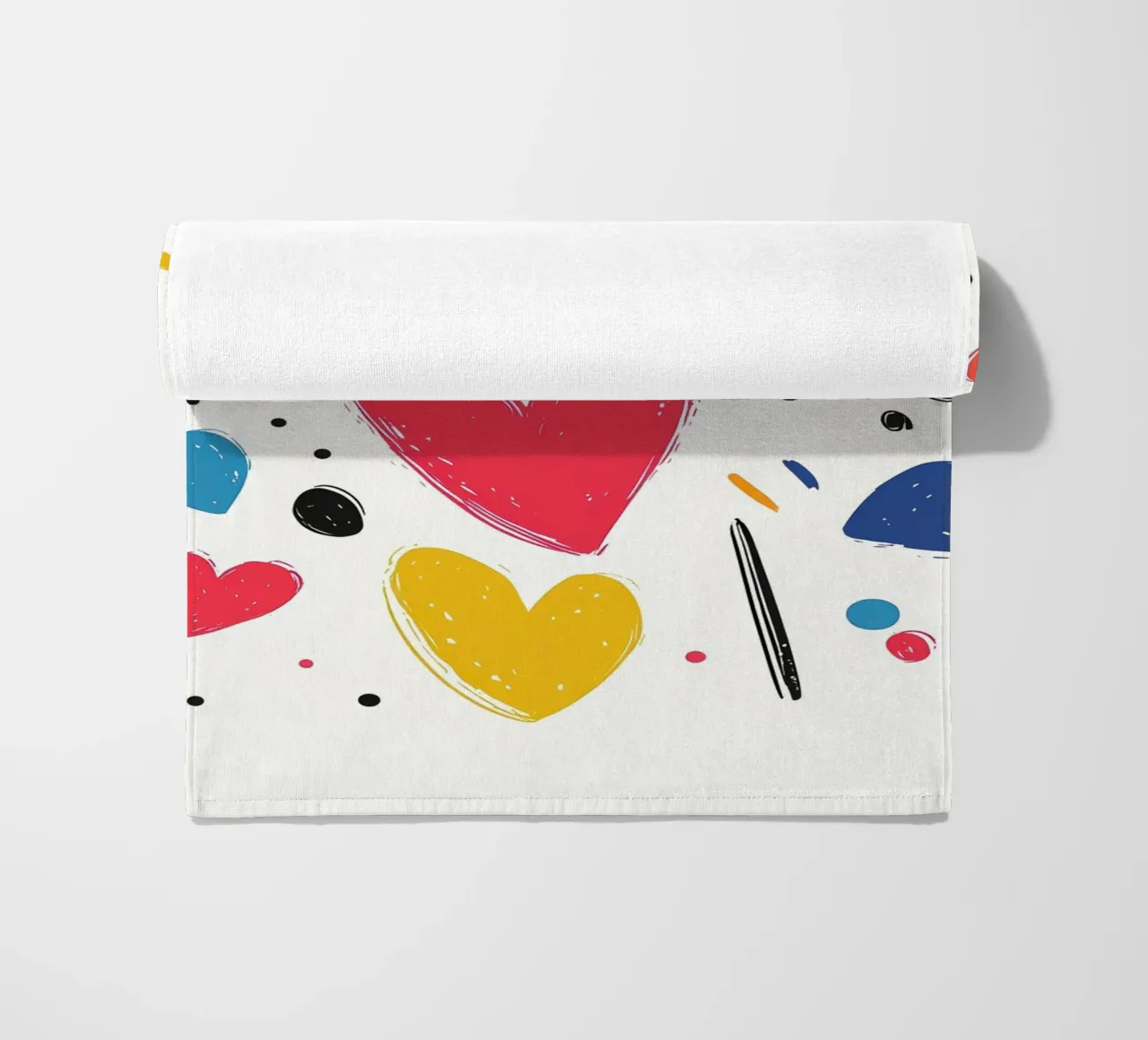 Amor beach towel by Art Typo Essentiel