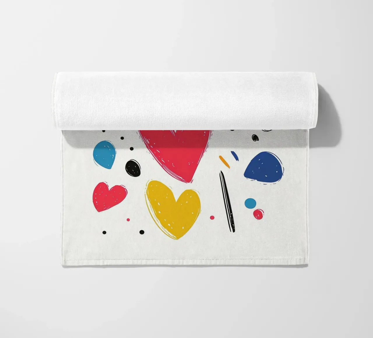 Amor beach towel by Art Typo Essentiel