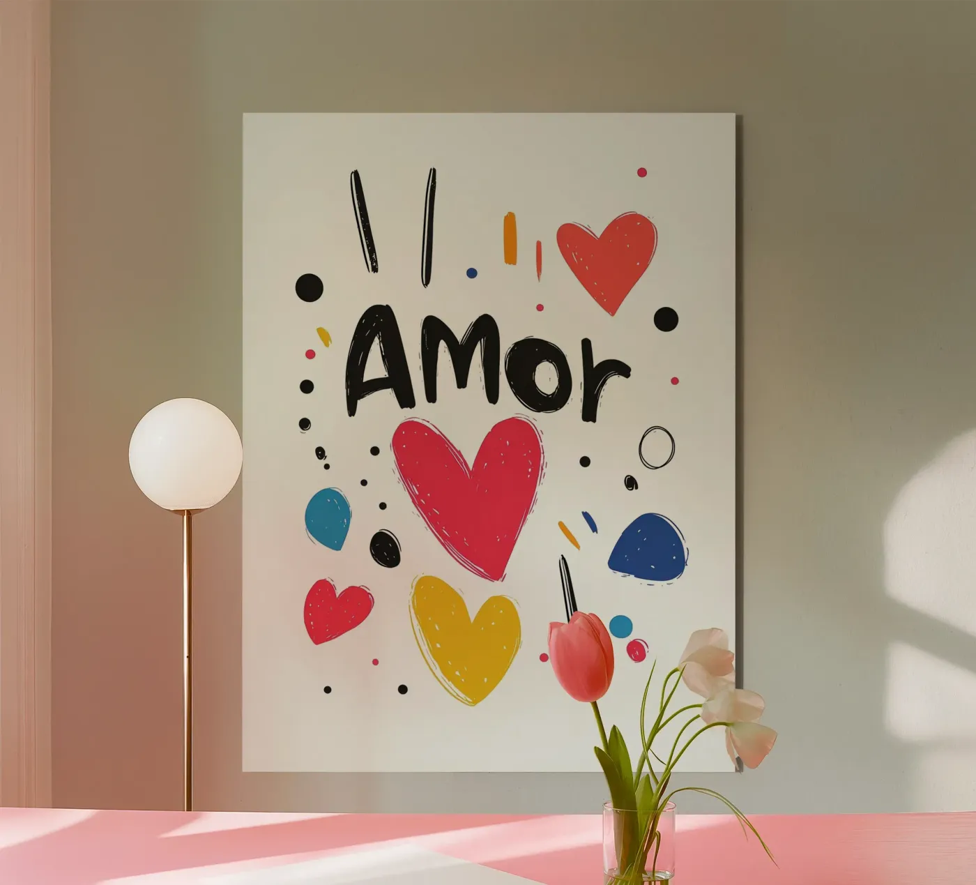 Amor alluminio dibond da Art Typo Essentiel