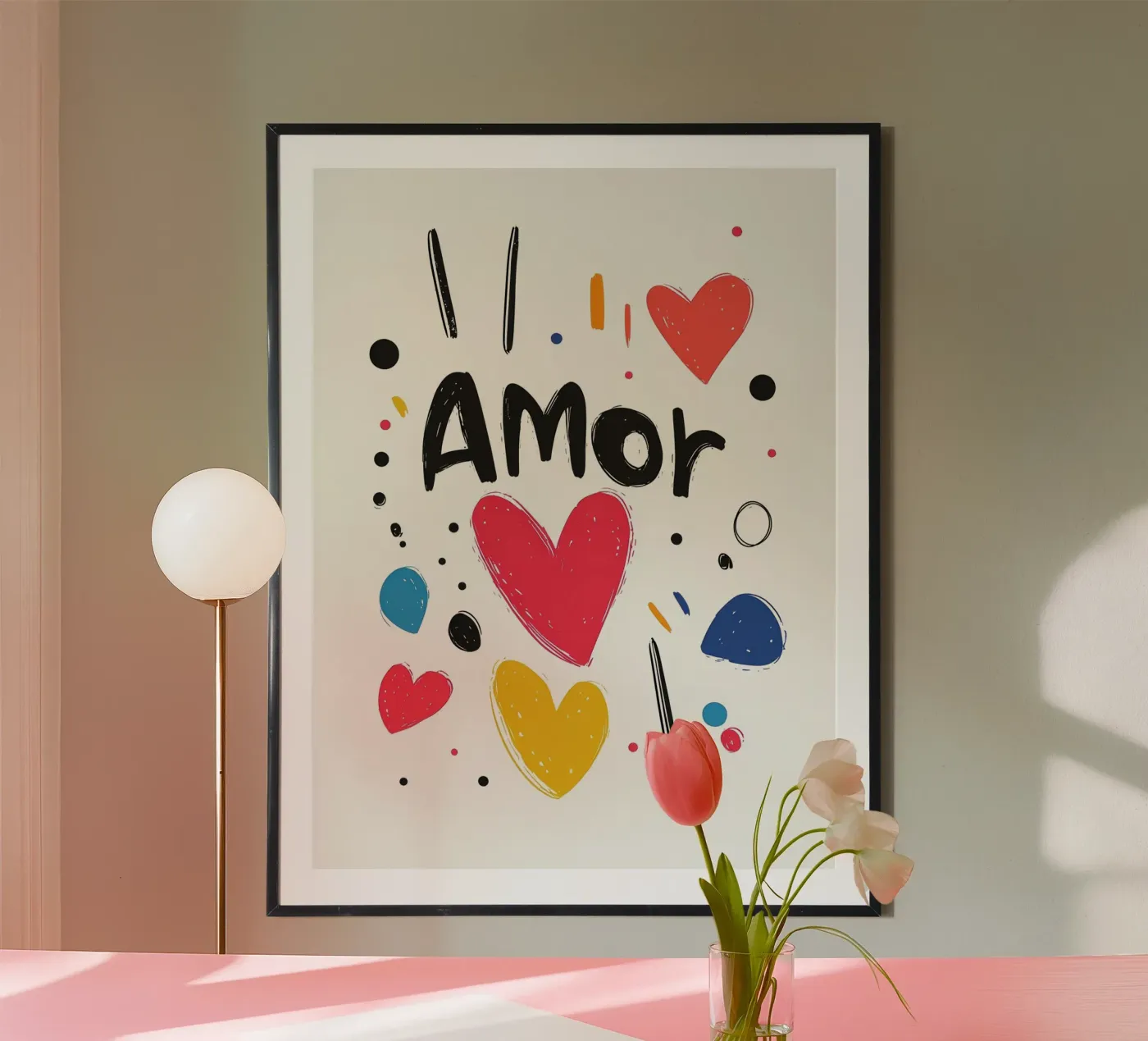 Amor Poster von Art Typo Essentiel